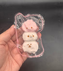 Mini keychain taba seal joke bear and bunny cute taba squishy