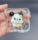 Cute mini puppy keychain taba squishy (choose)