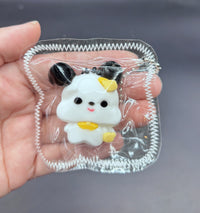 Cute mini puppy keychain taba squishy (choose)