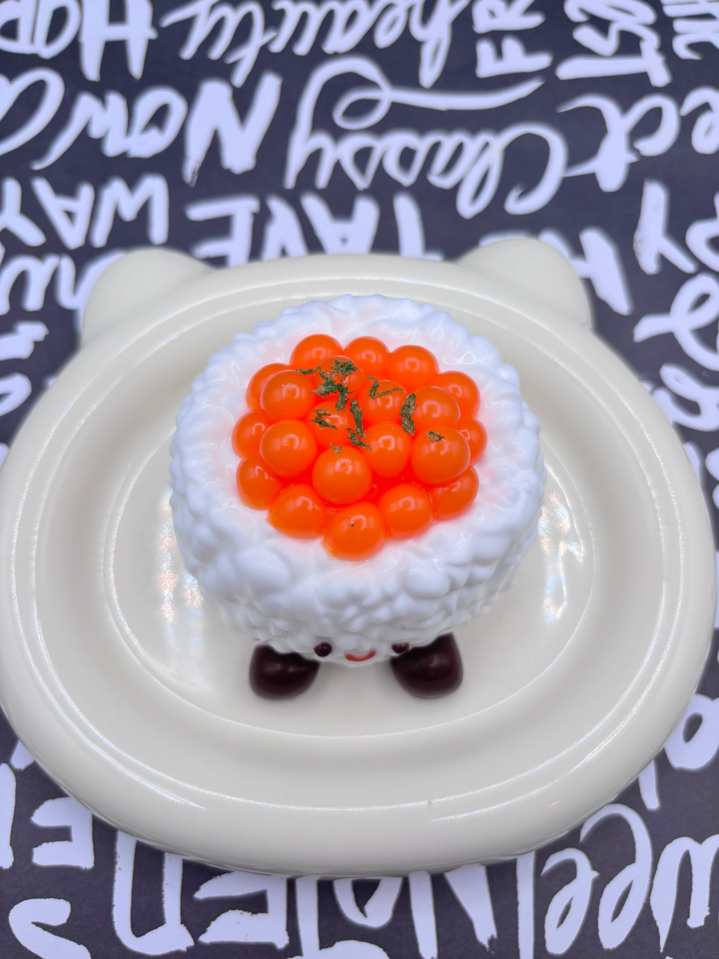 Jelly cat salmon roe sushi soft