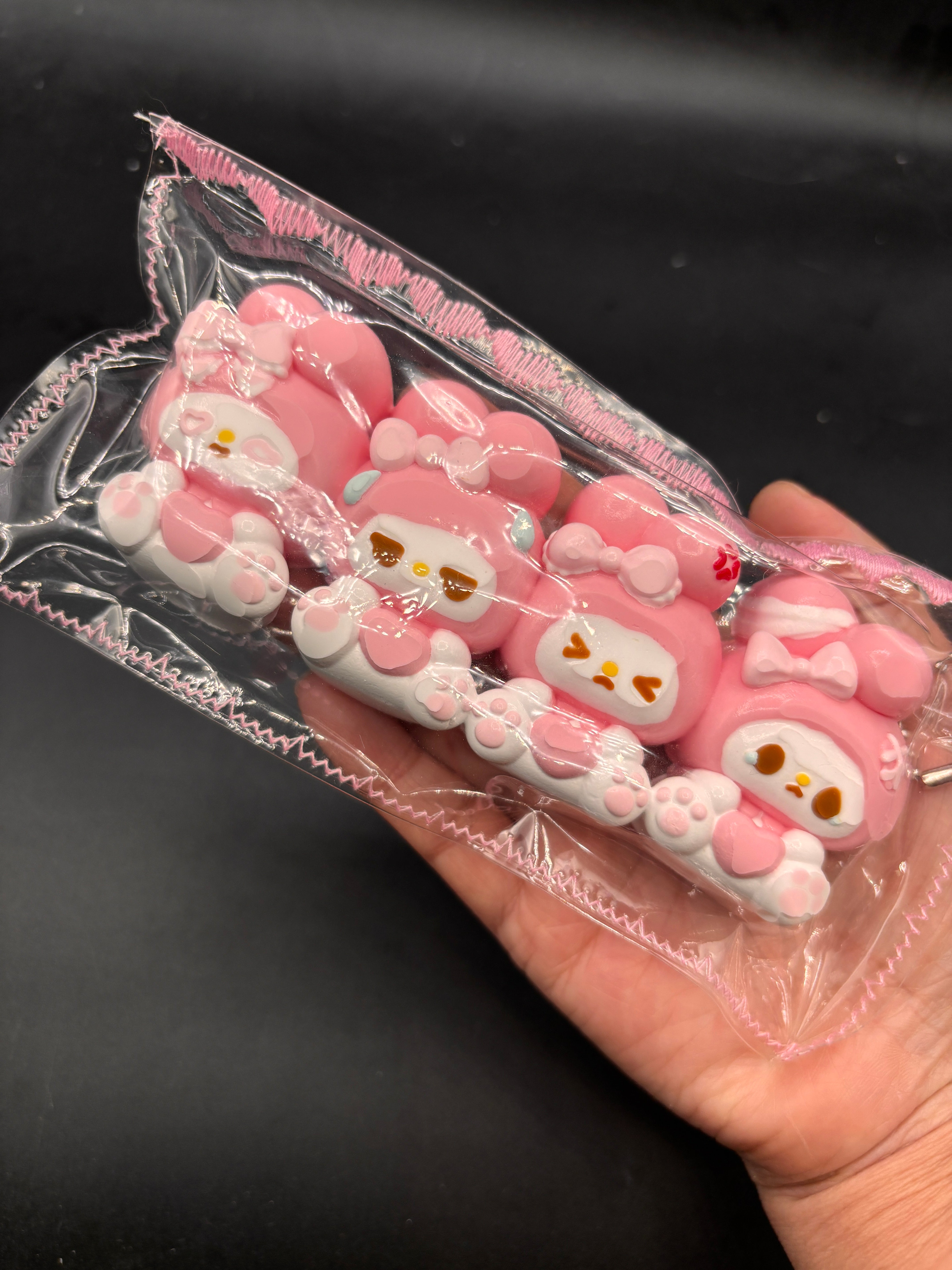 Pack of 4 mini Melodys taba squishy