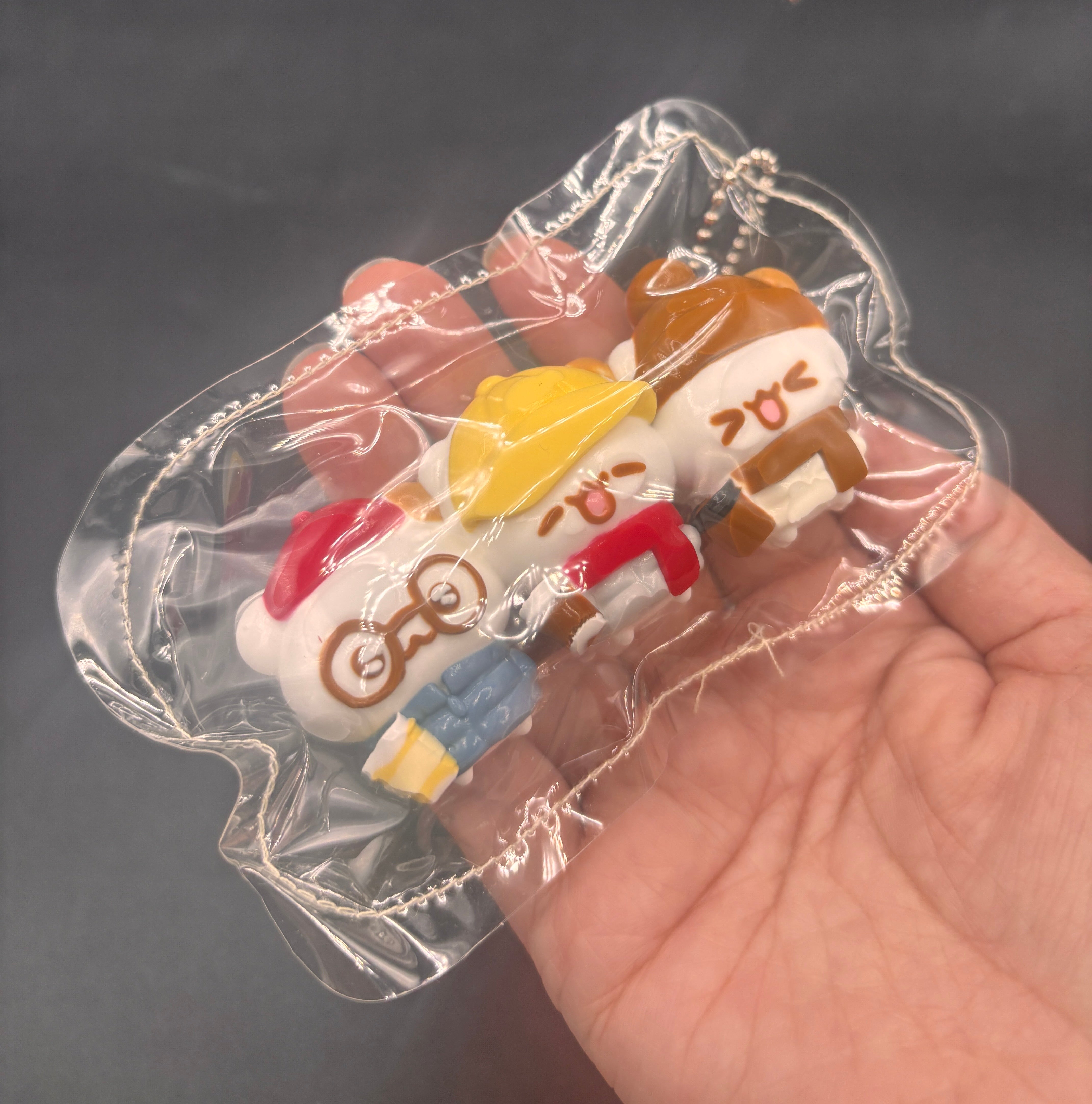 Pack of 3 mini hamster taba cutie taba squishy