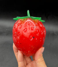 Jumbo thick moldable slushy strawberry stressball