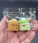 Cute mini keychain pudding tabas