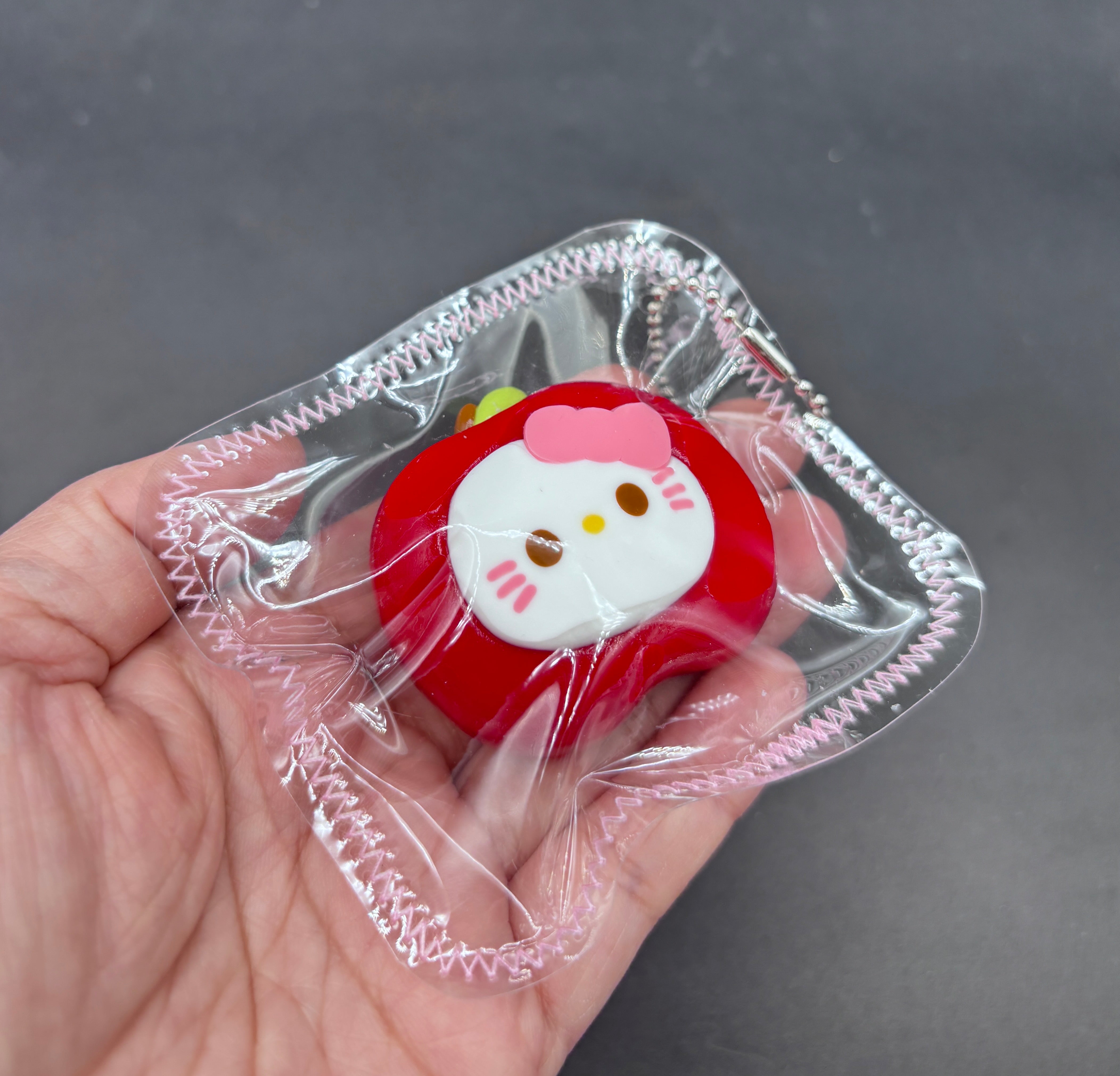 Cute mini kitty Apple keychain