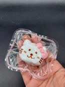 Kitty emojicon mini taba squishy keychain (choose)