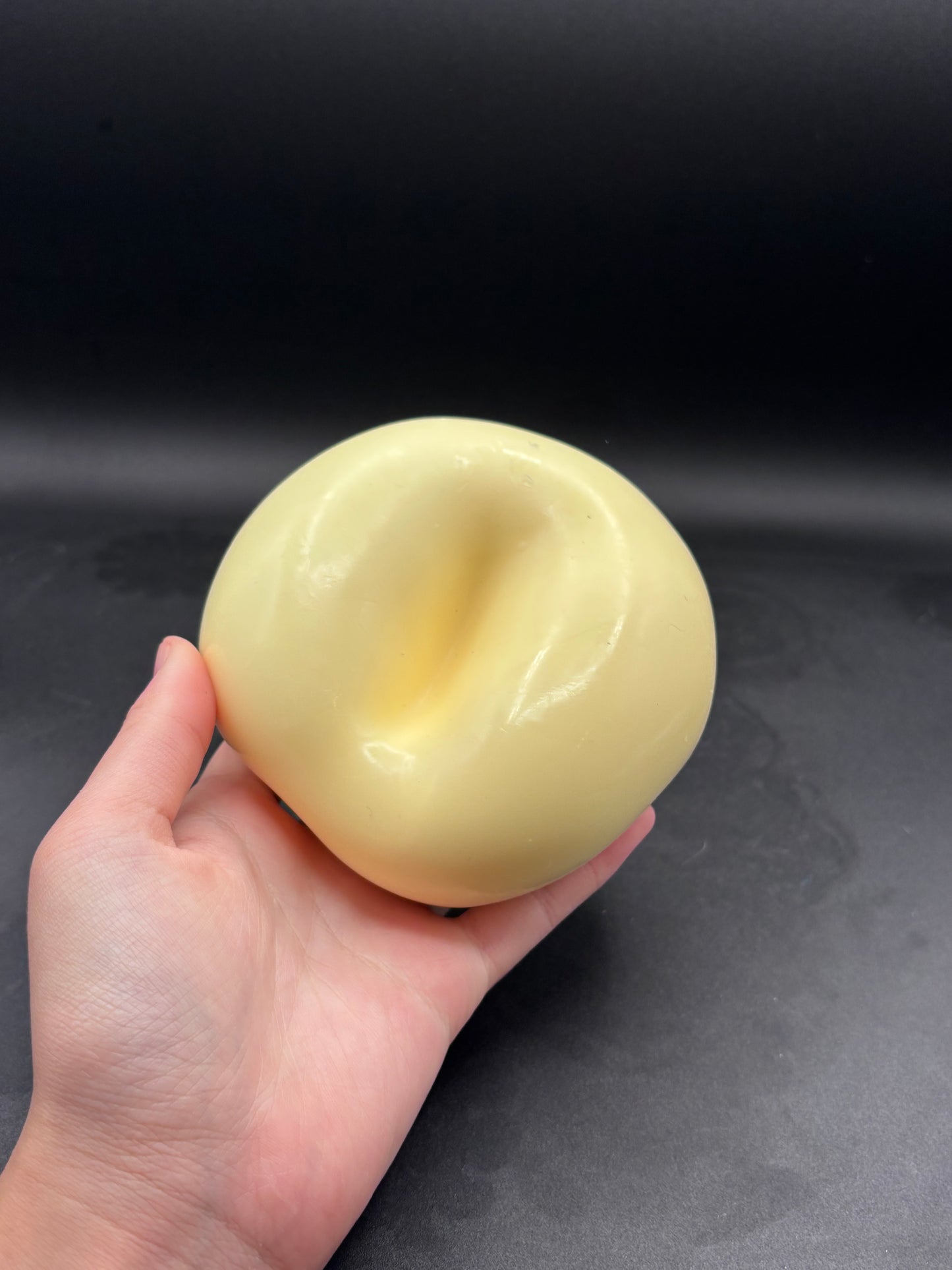 Super large soft moldable clay stressball yellow