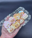 Pack of 8 super detailed cute soft mini Taba squishy