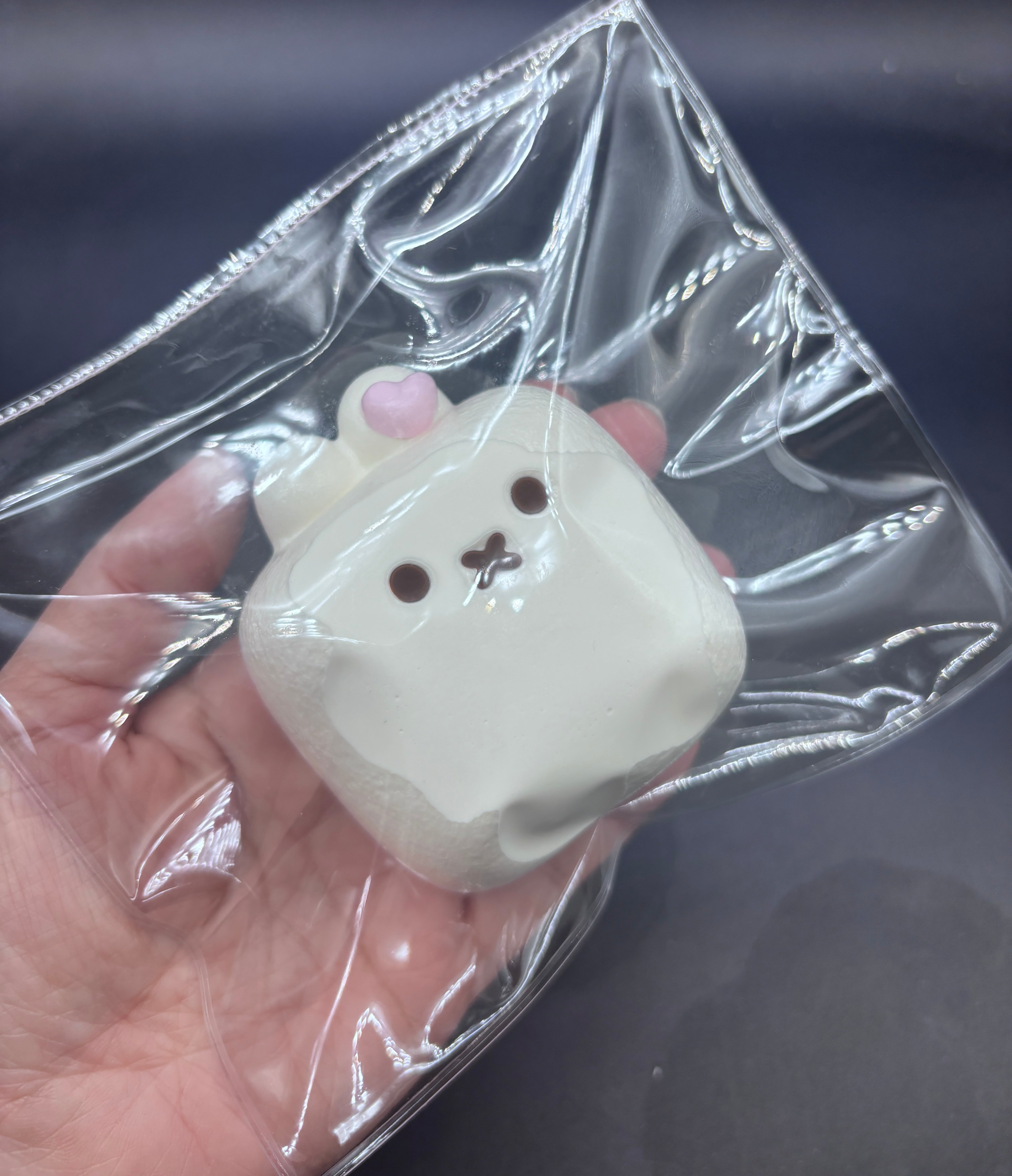 Water textured super soft Miffy bun  taba squishy