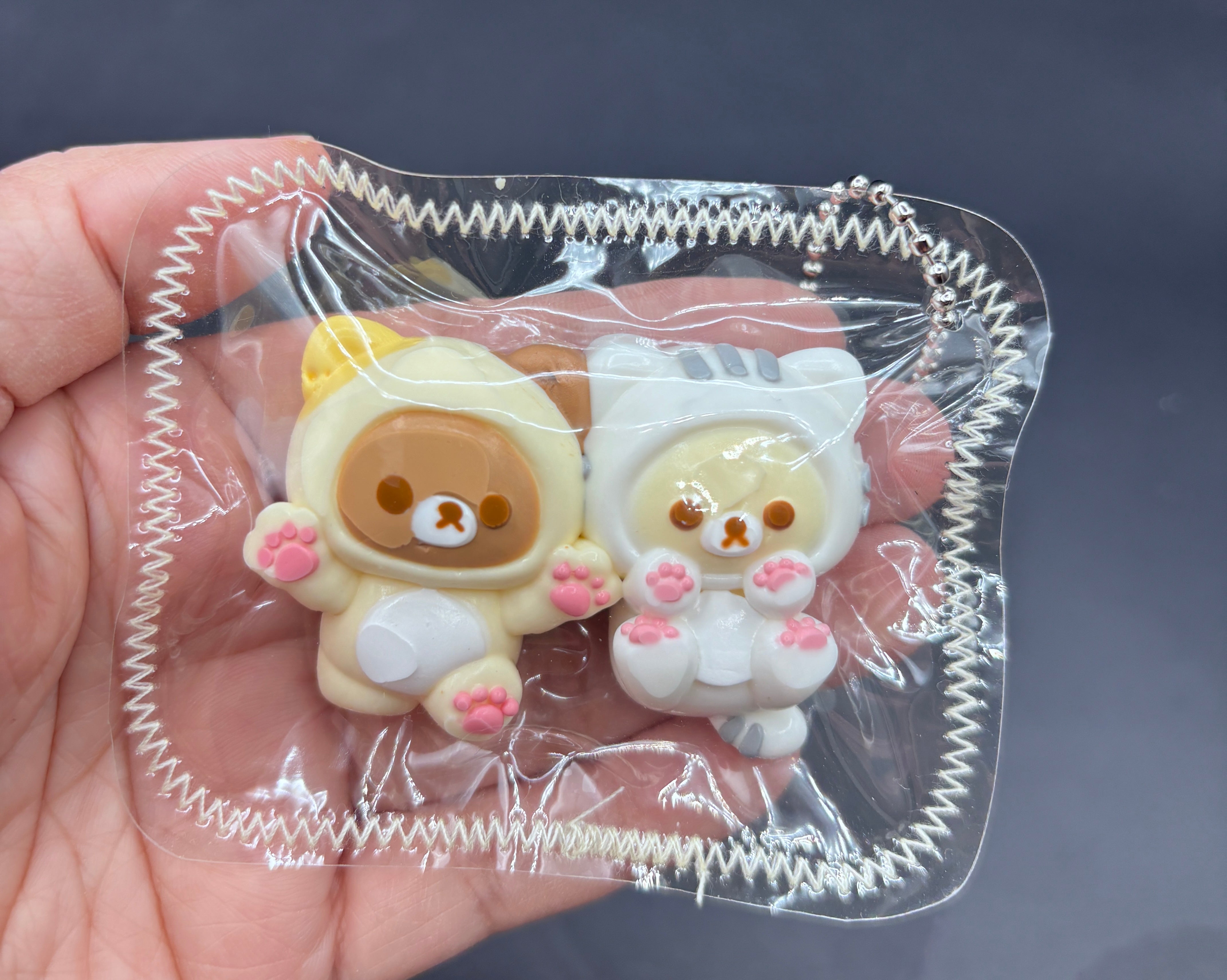 Pack of 2 Rilakkuma twins mini soft taba squishy