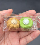 Cute mini keychain pudding tabas