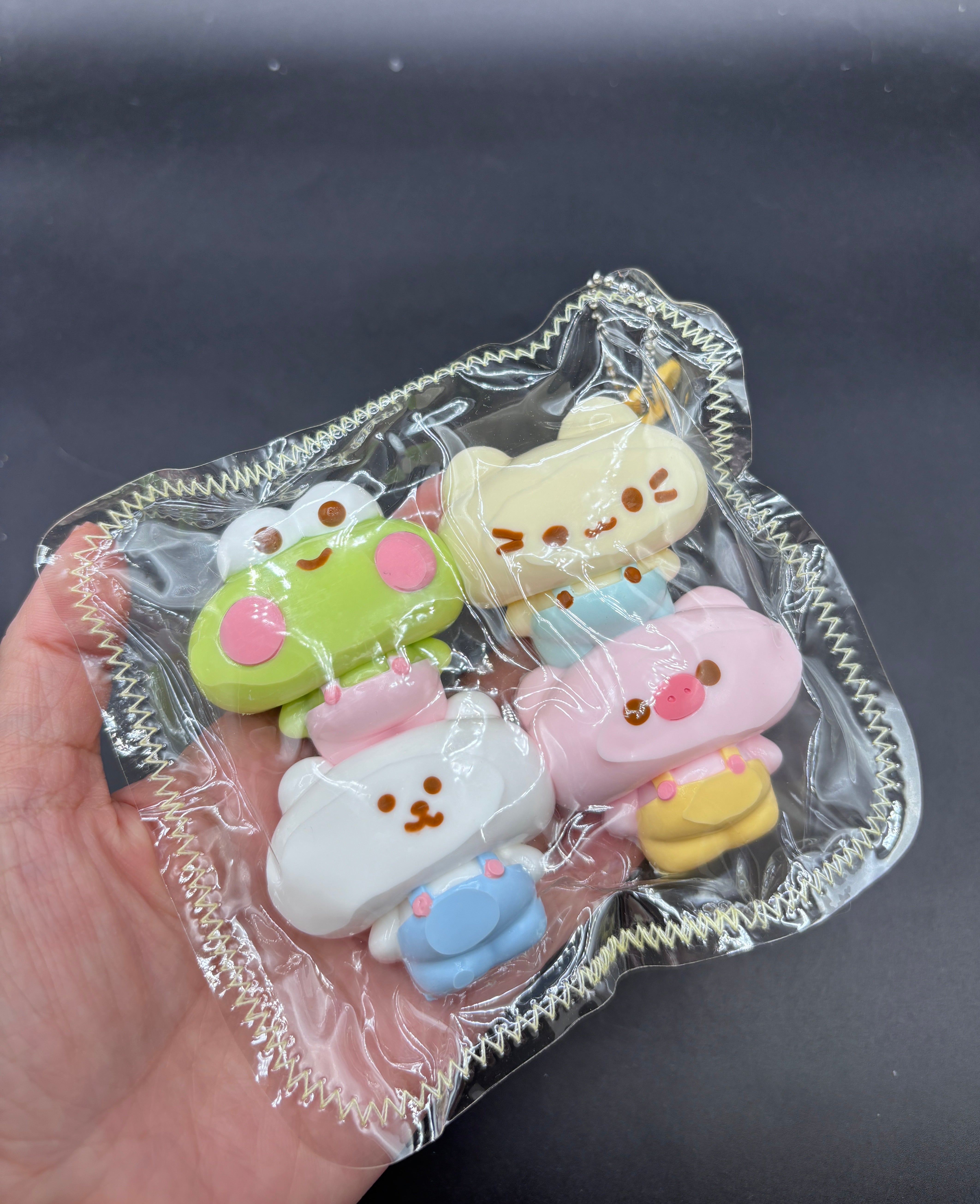 Pack of 4  adorable chubby animals  ver.2  taba squishy