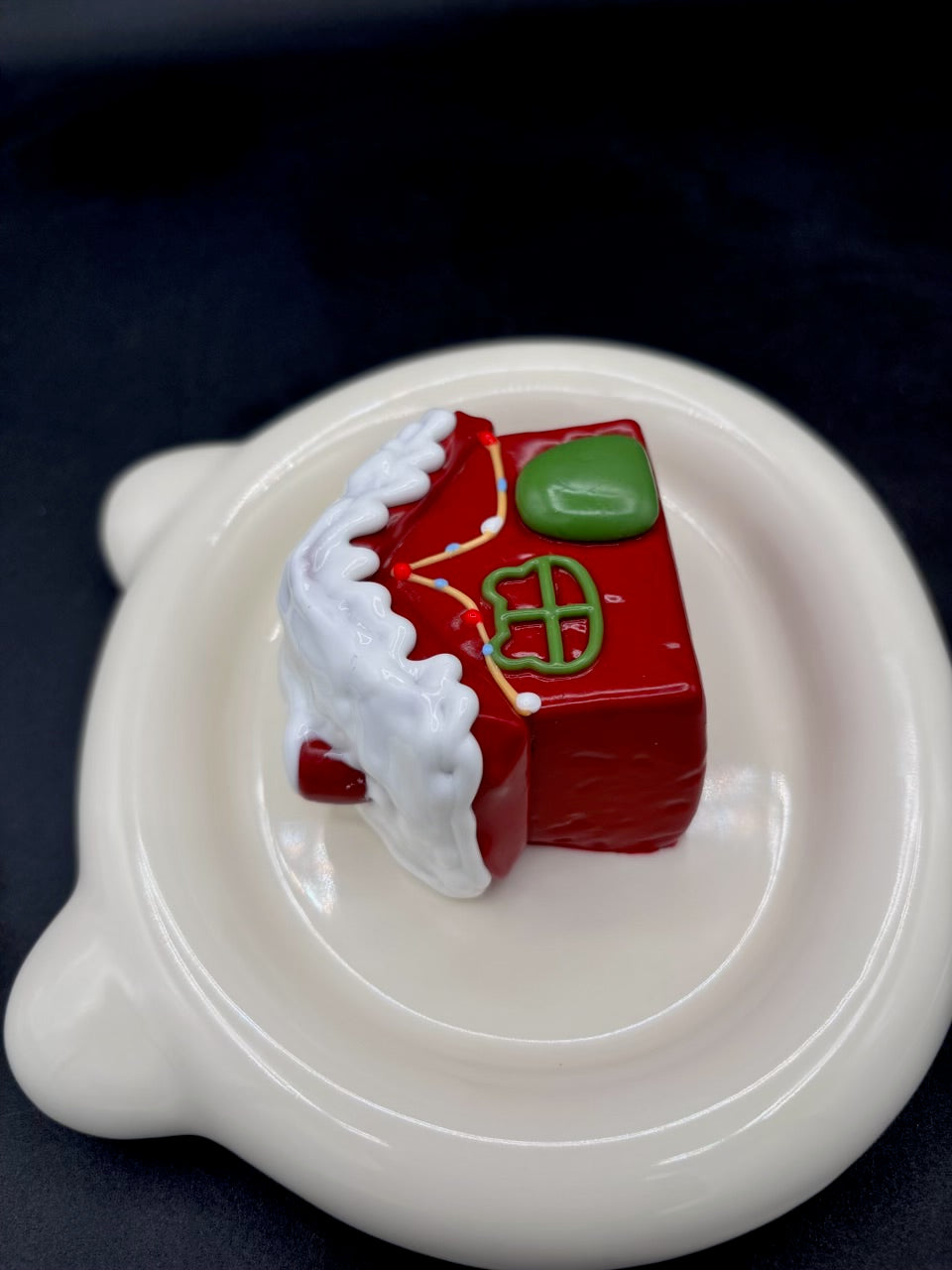 NEW!! Red and green gingerbread house soft