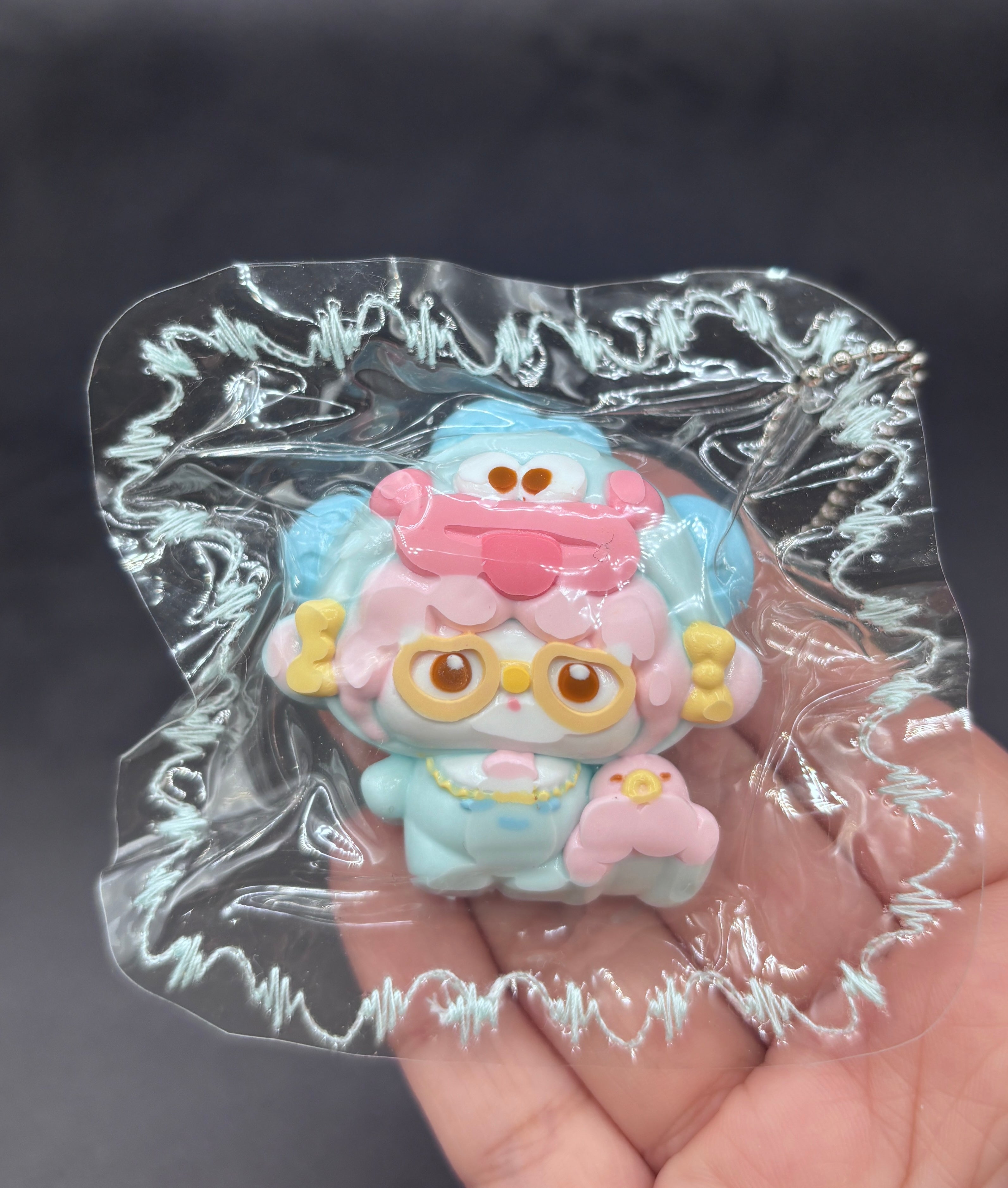 mini keychain cute hangyodon x piano soft  taba squishy