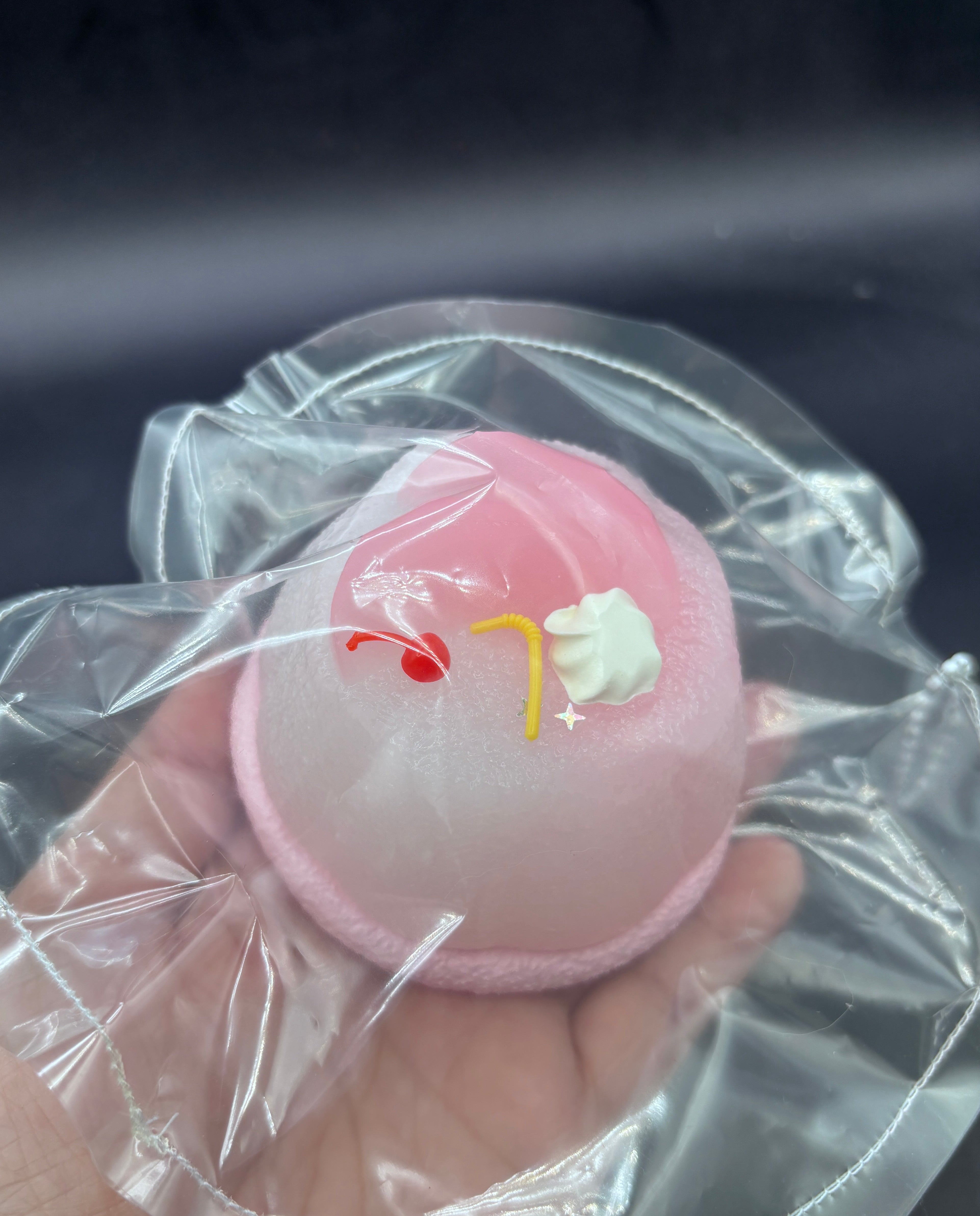 Peachy pudding cup- soft but mochi/matte taba like squishy