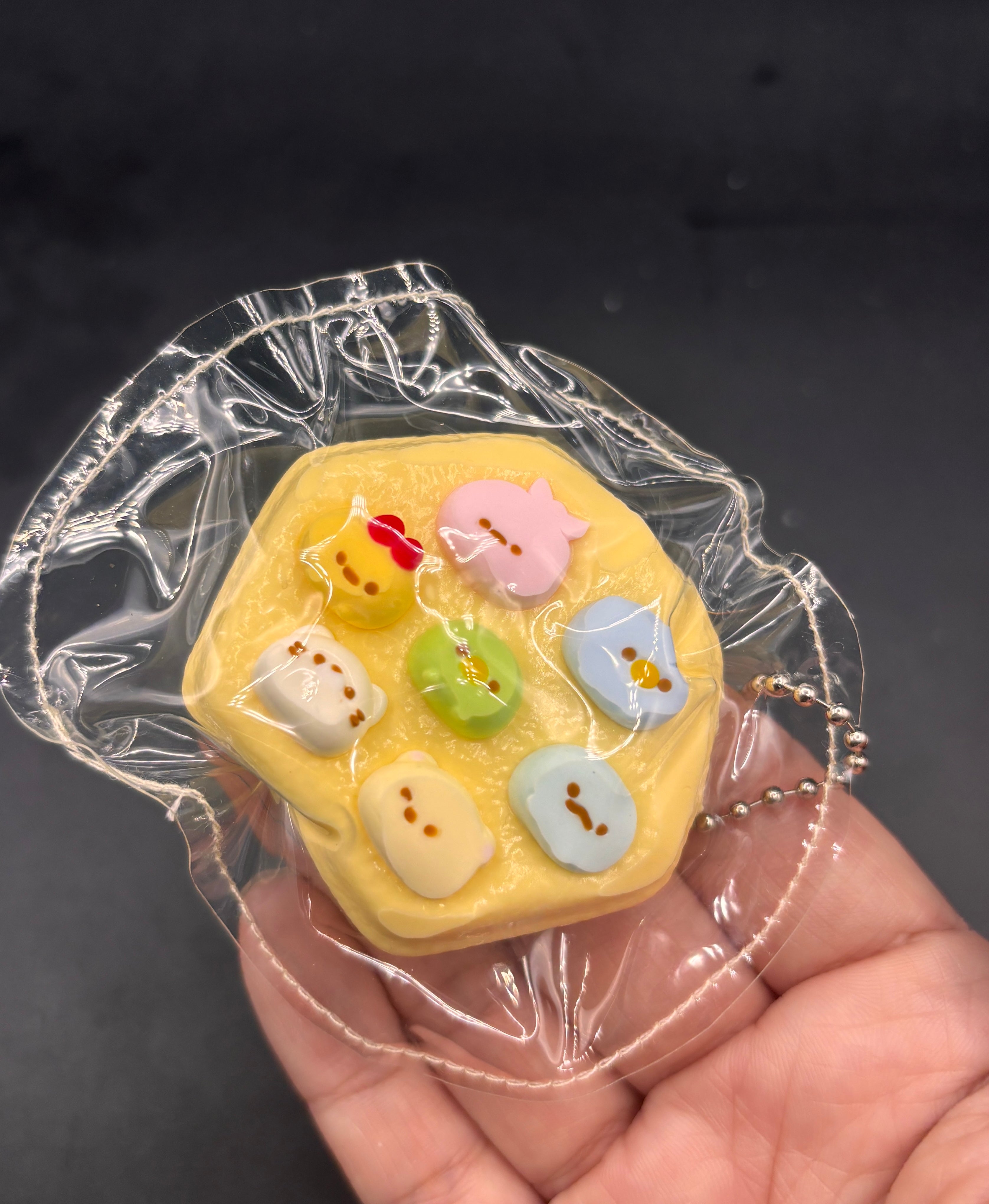Cute small keychain sumikko Gurashi taba wack a mole