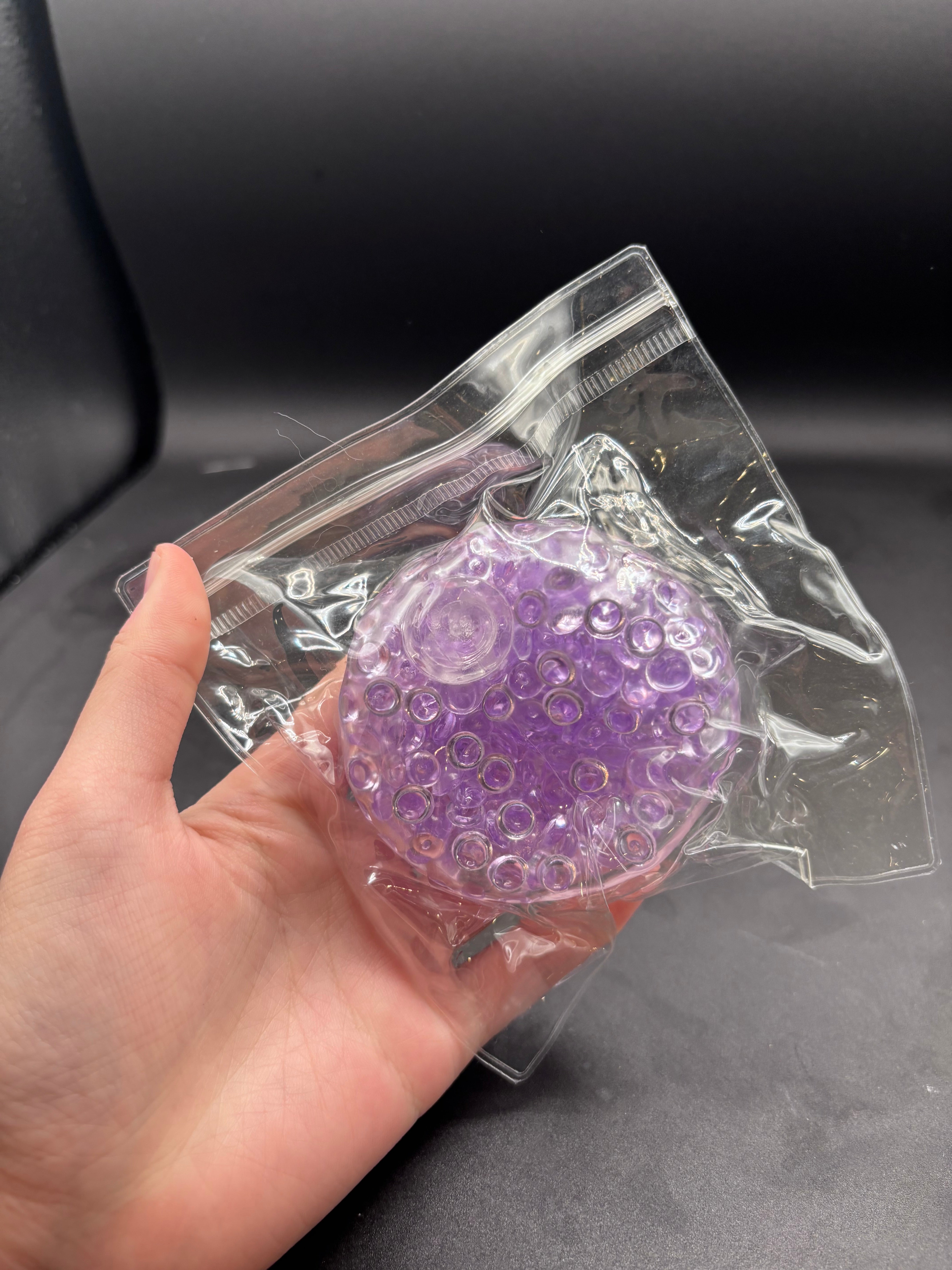Crunchy fish bead ball purple