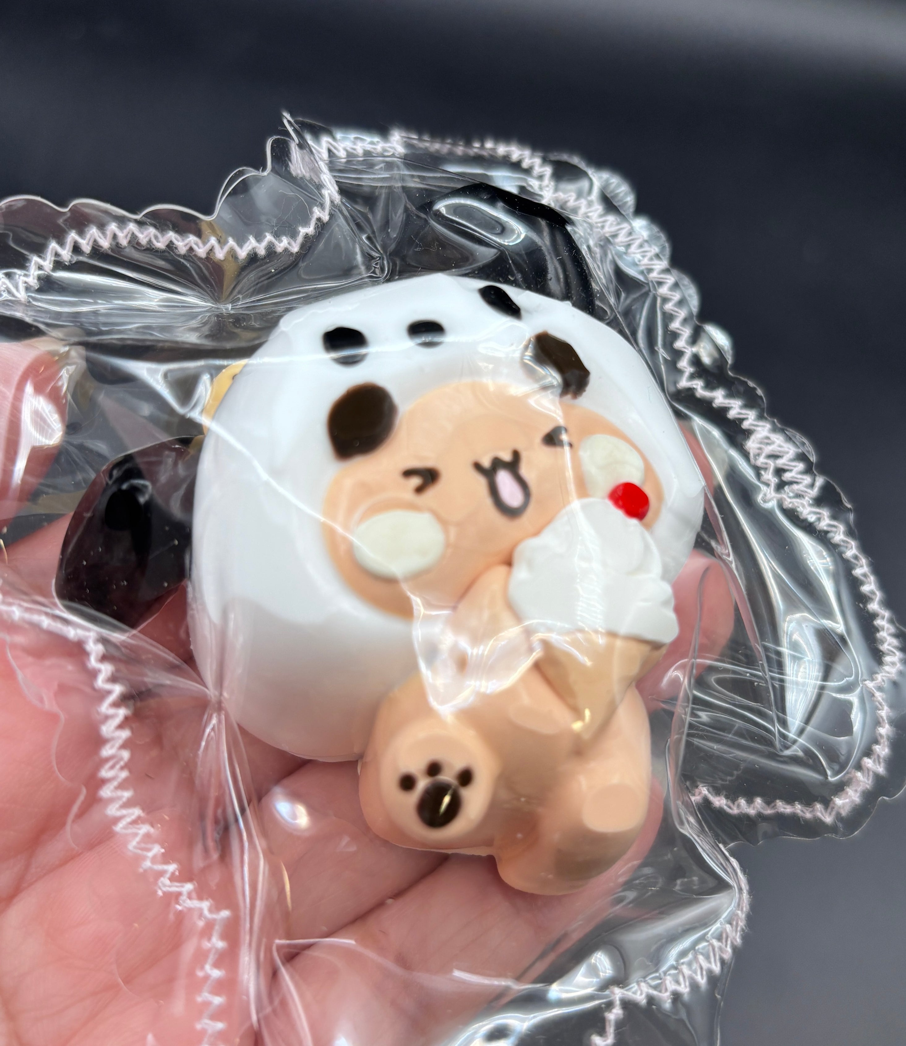 Cute small pochaco hoodie  Taba Squishy Toy