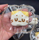 Mini Marshmellow cat keychain taba squishy