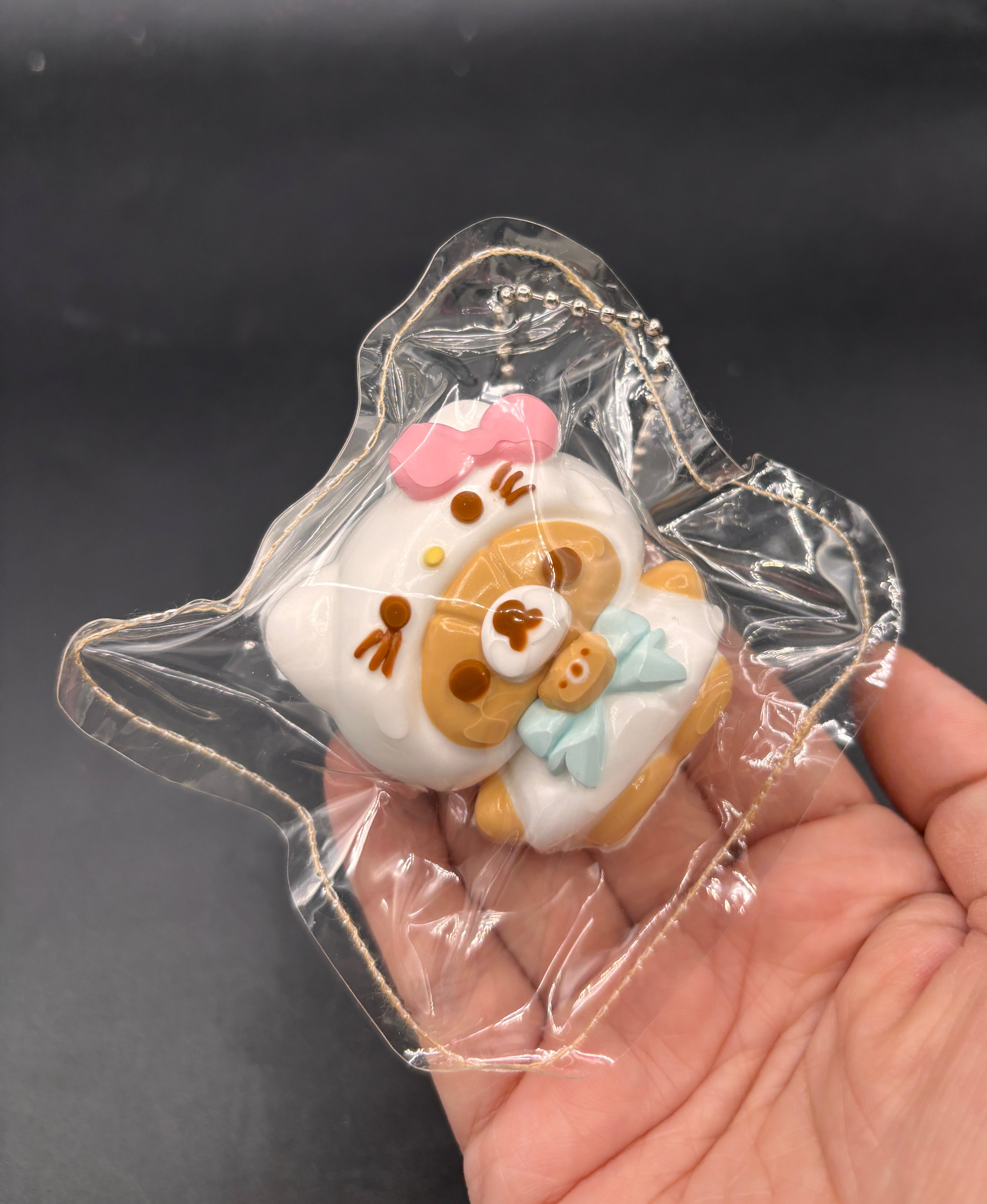 Small rilaxkitty soft taba cute (flocked or unflocked) taba squishy