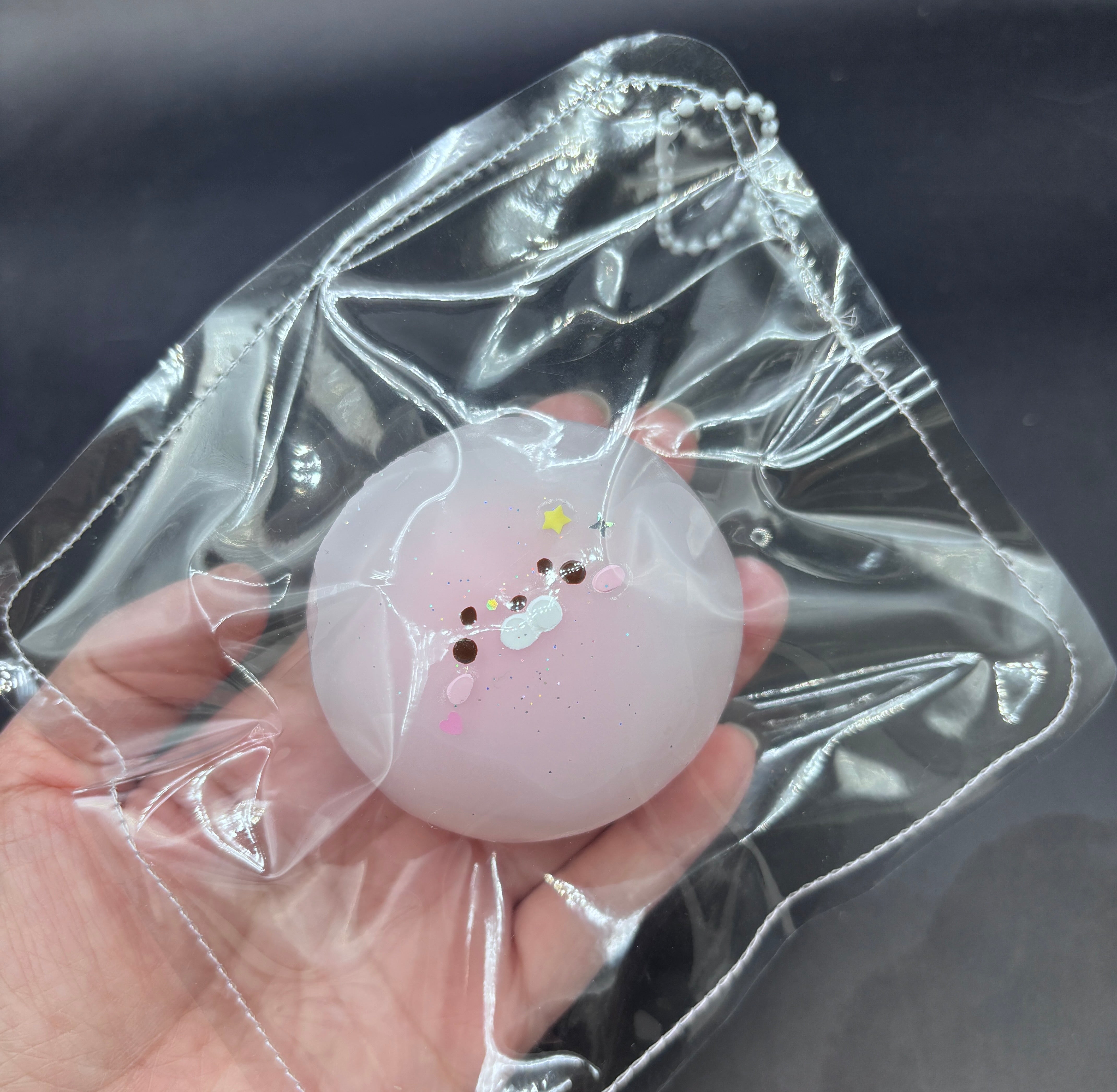 Half opaque seal mochi ball taba cute soft squishy