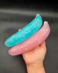 Large slush star banana stressball (moldable & soft)