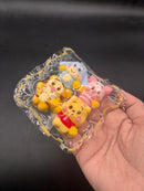 Pack of 4 Honey bear family mini taba squishy cute
