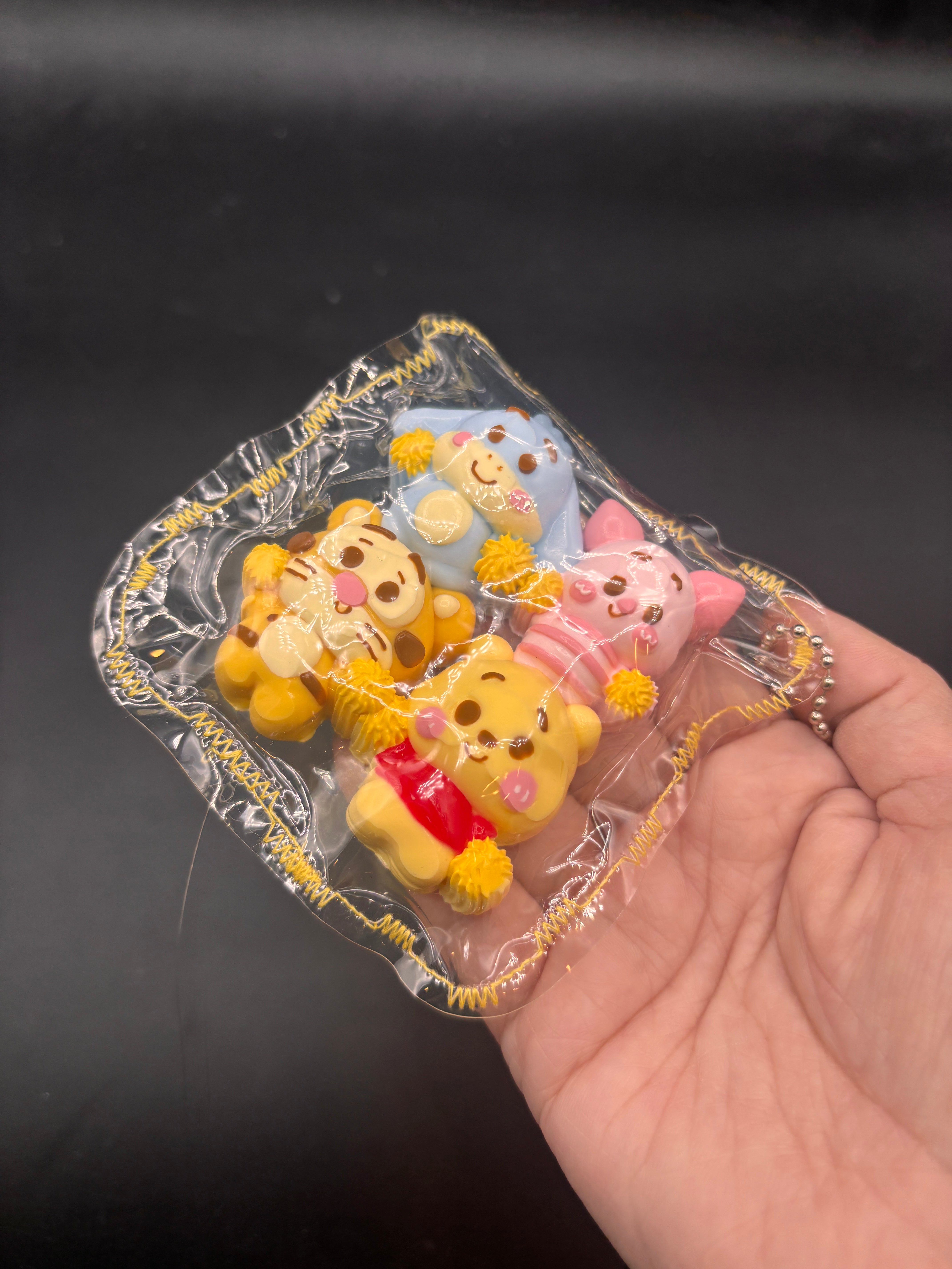 Pack of 4 Honey bear family mini taba squishy cute