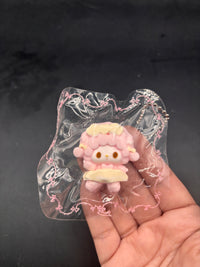 Cute mini keychain sweet piano ballet