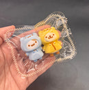 Mini keychain twins hamster taba squishy