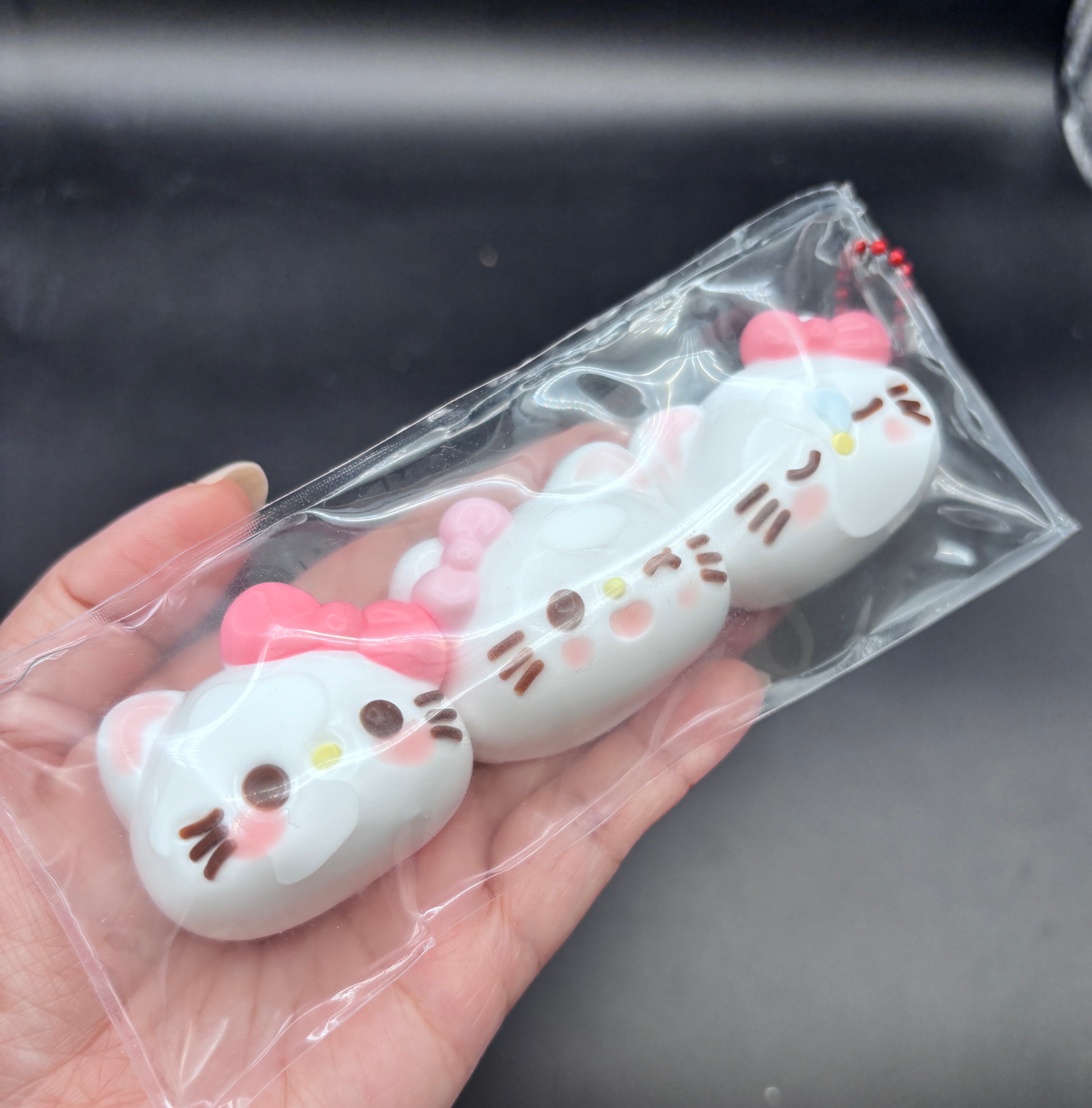 Cute pack of 3 kitty emojis Taba Squishy Toy