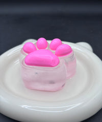 Large clear cat paw with beans water texture super soft (6 colors) Cat Paw Squishy Toy