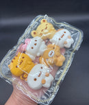 Cute pack of 6 animal kawaii taba squishy