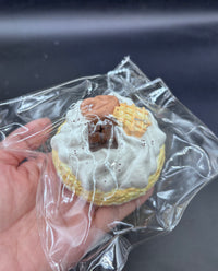 Cute realistic cake with whipped cream taba squishy