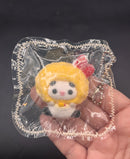 Cute mini bubu x food+sanrio keychain taba (choose)