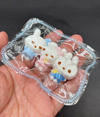 Pack of 3 mini Miffy family cute soft soft taba squishy