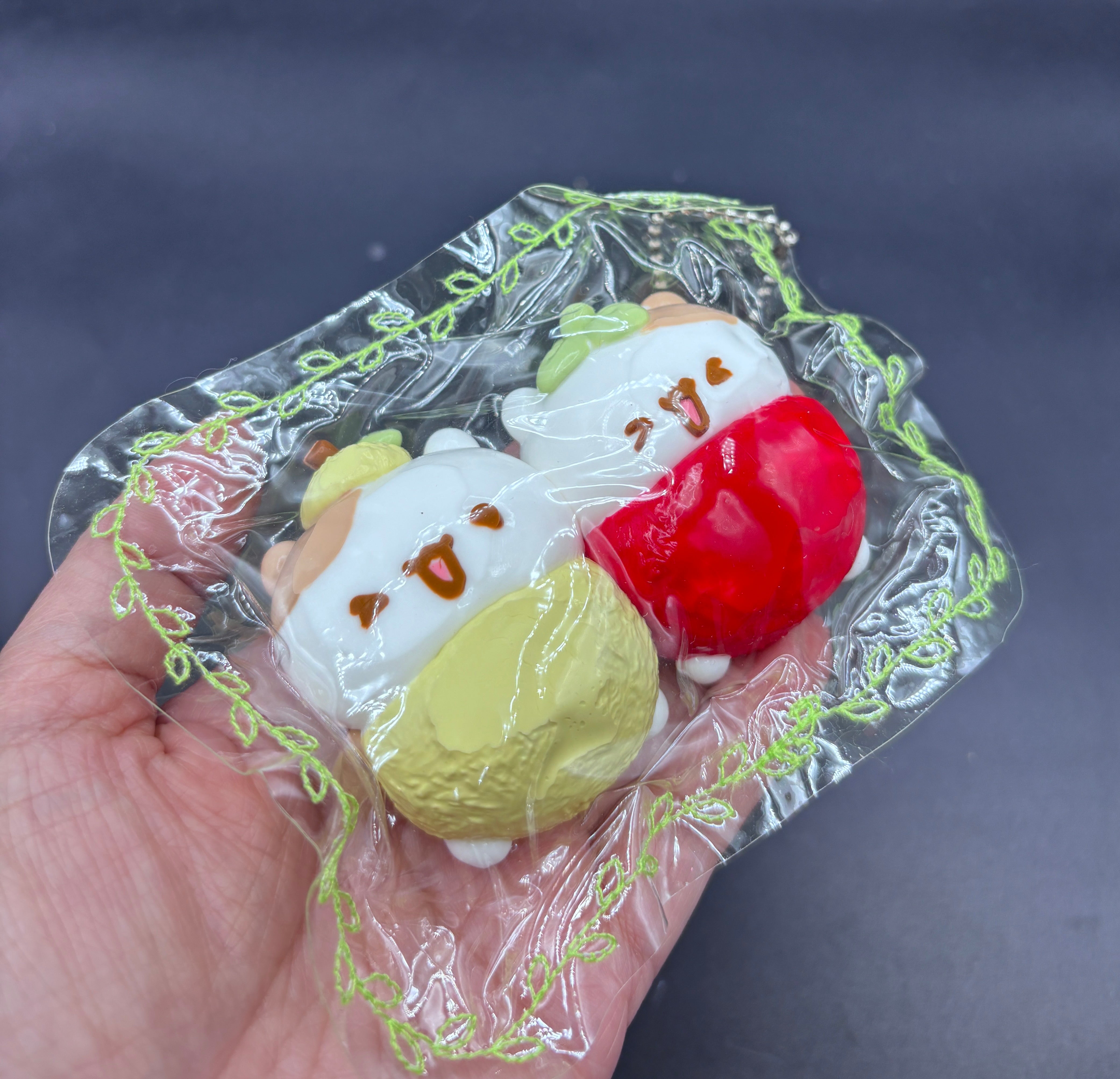 Cute  Taba keychain sleeping hamster soft  taba squishy