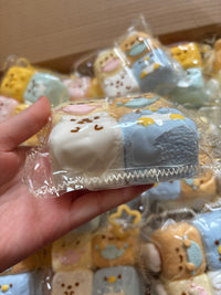 Pack of 4 cute small Sumikko Gurashi family Hawaiian rolls soft (2 designs to choose)