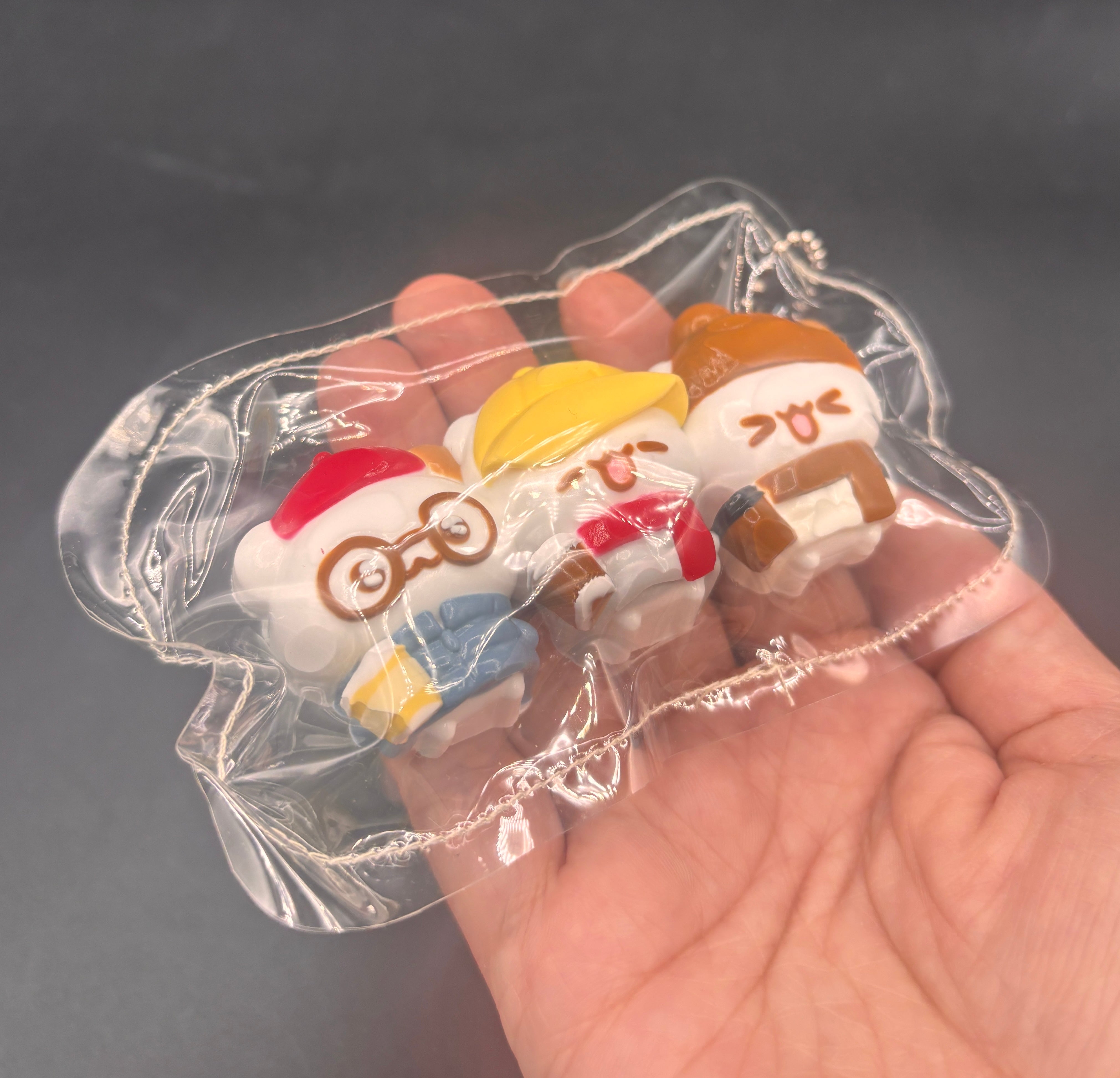 Pack of 3 mini hamster taba cutie taba squishy