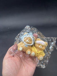 Kawaii teddy bear twins set detailed taba squishy