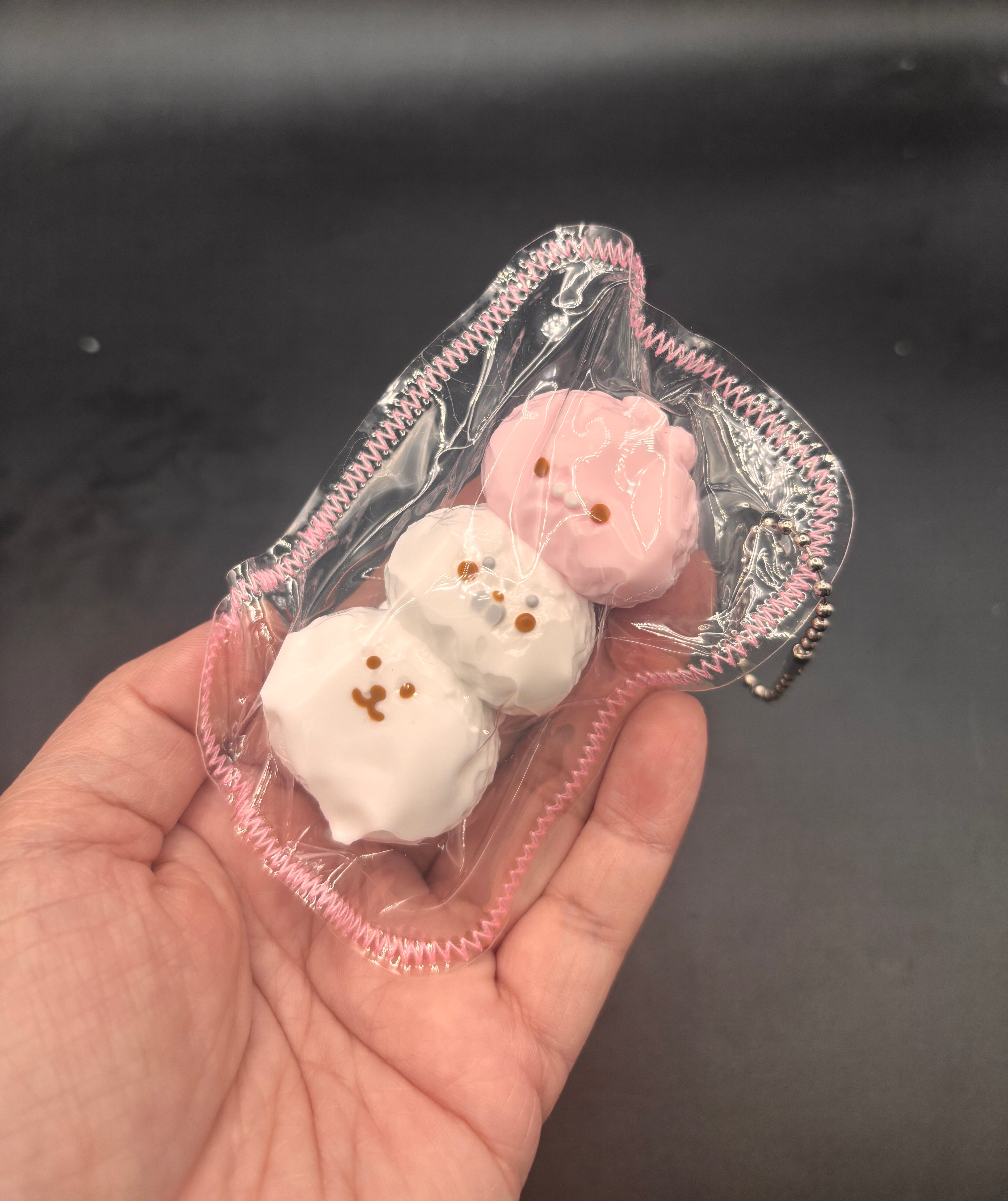 Mini keychain taba seal joke bear and bunny cute taba squishy