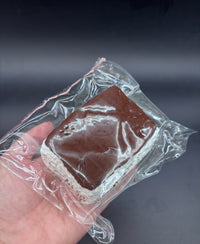 Sponge cake soft (normal/choco) with imprinted cat paw on the top corner  Taba squishy toy