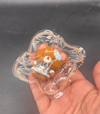 Cute mini rilakkuma keychain taba squishy