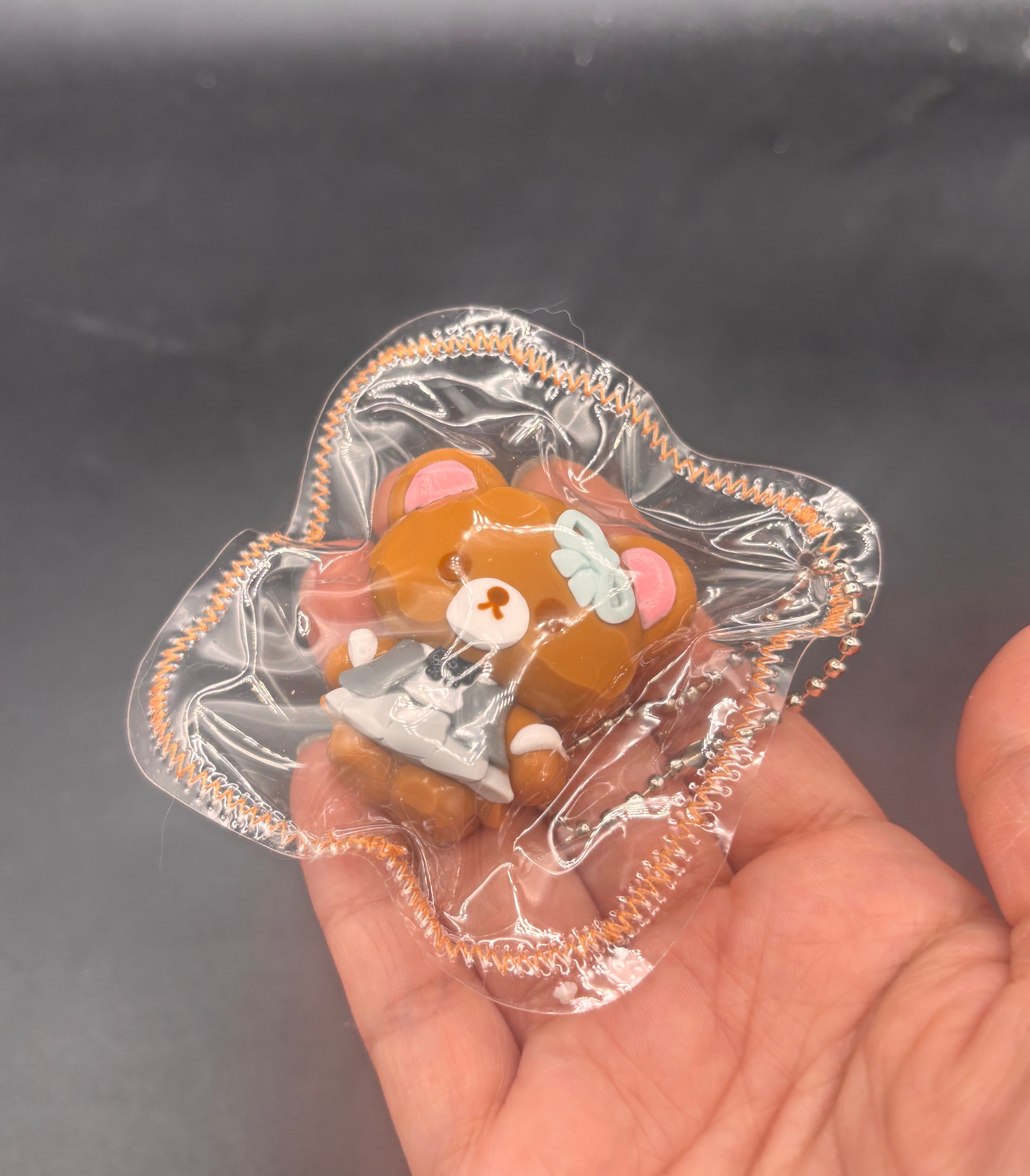 Cute mini rilakkuma keychain taba squishy