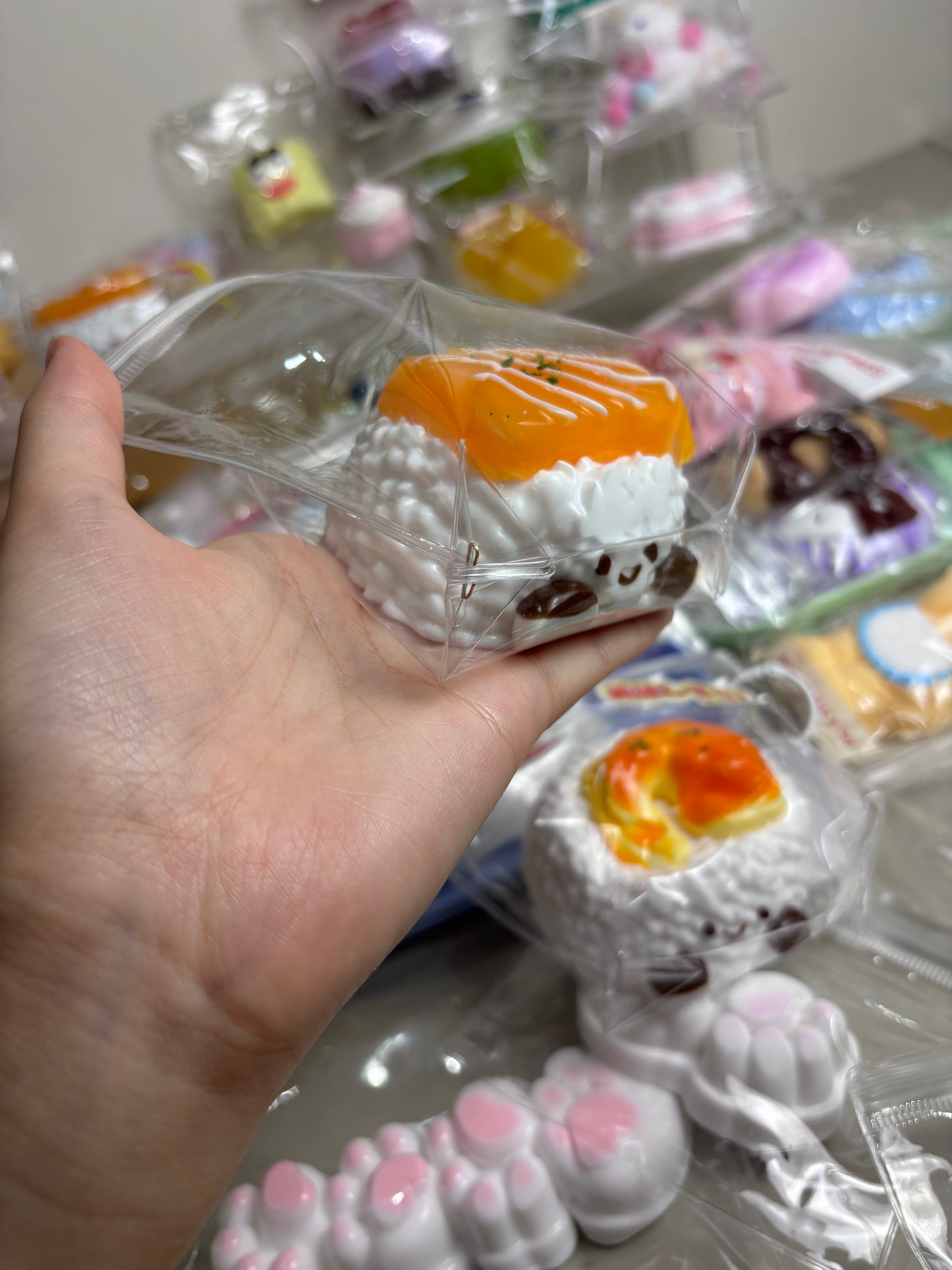 Jelly cat themed sushi super soft