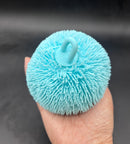 Large crunchy Lego fuzzy ball blue stressball