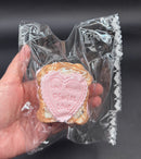 frozen butter small heart strawberry toast taba squishy