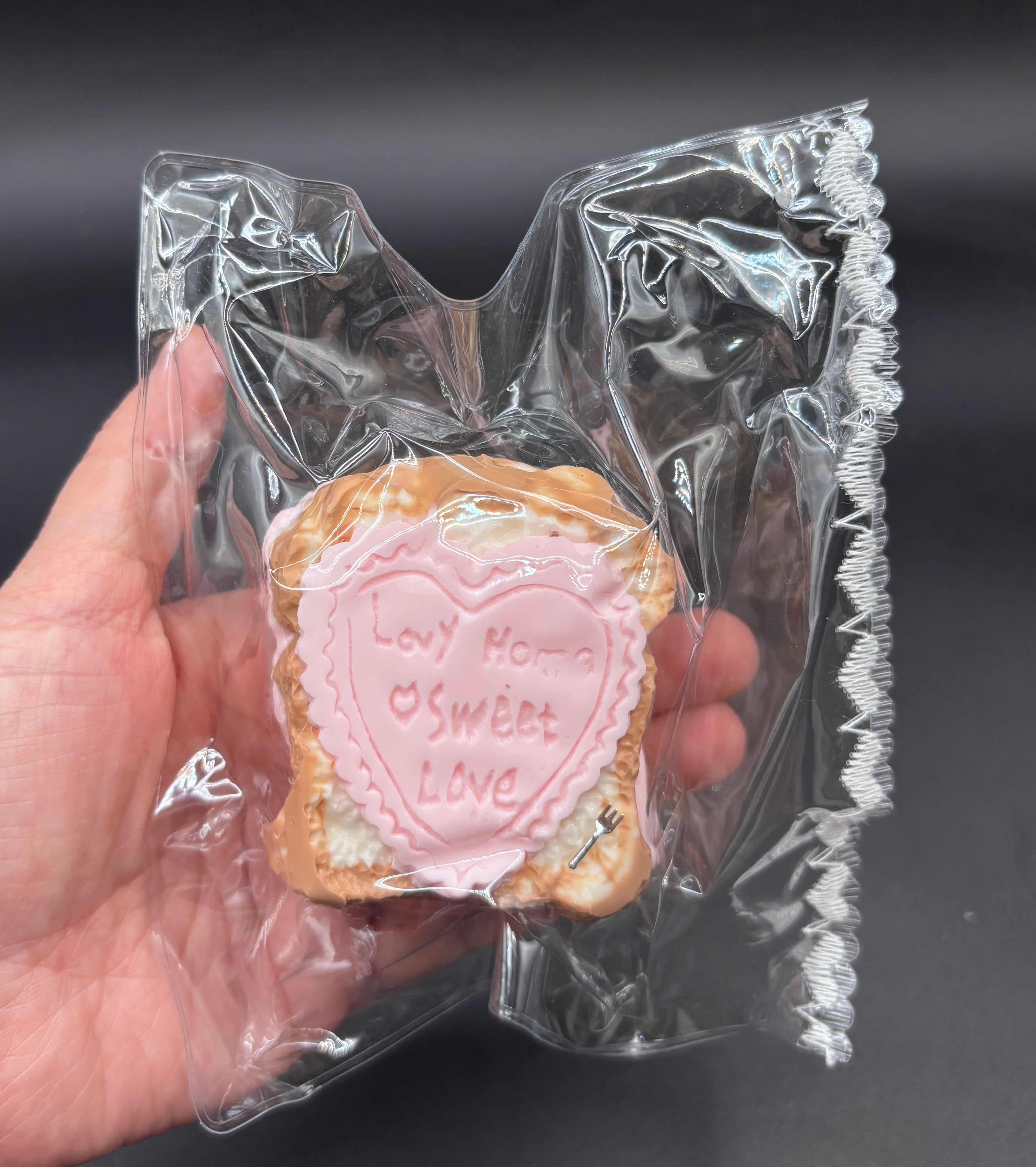 frozen butter small heart strawberry toast taba squishy