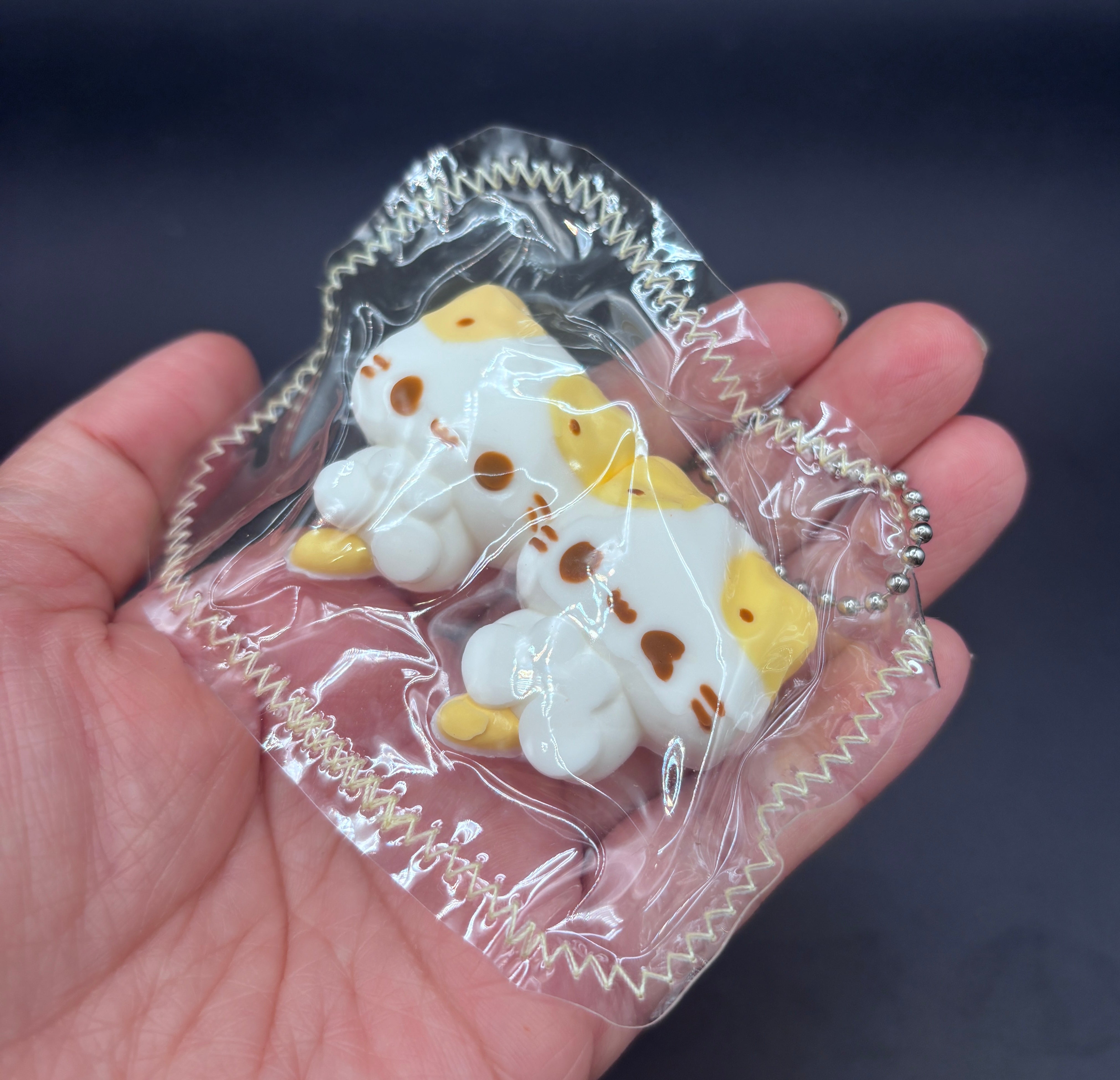 Pack of 2 mini keychain kitty twins Taba squishy toy