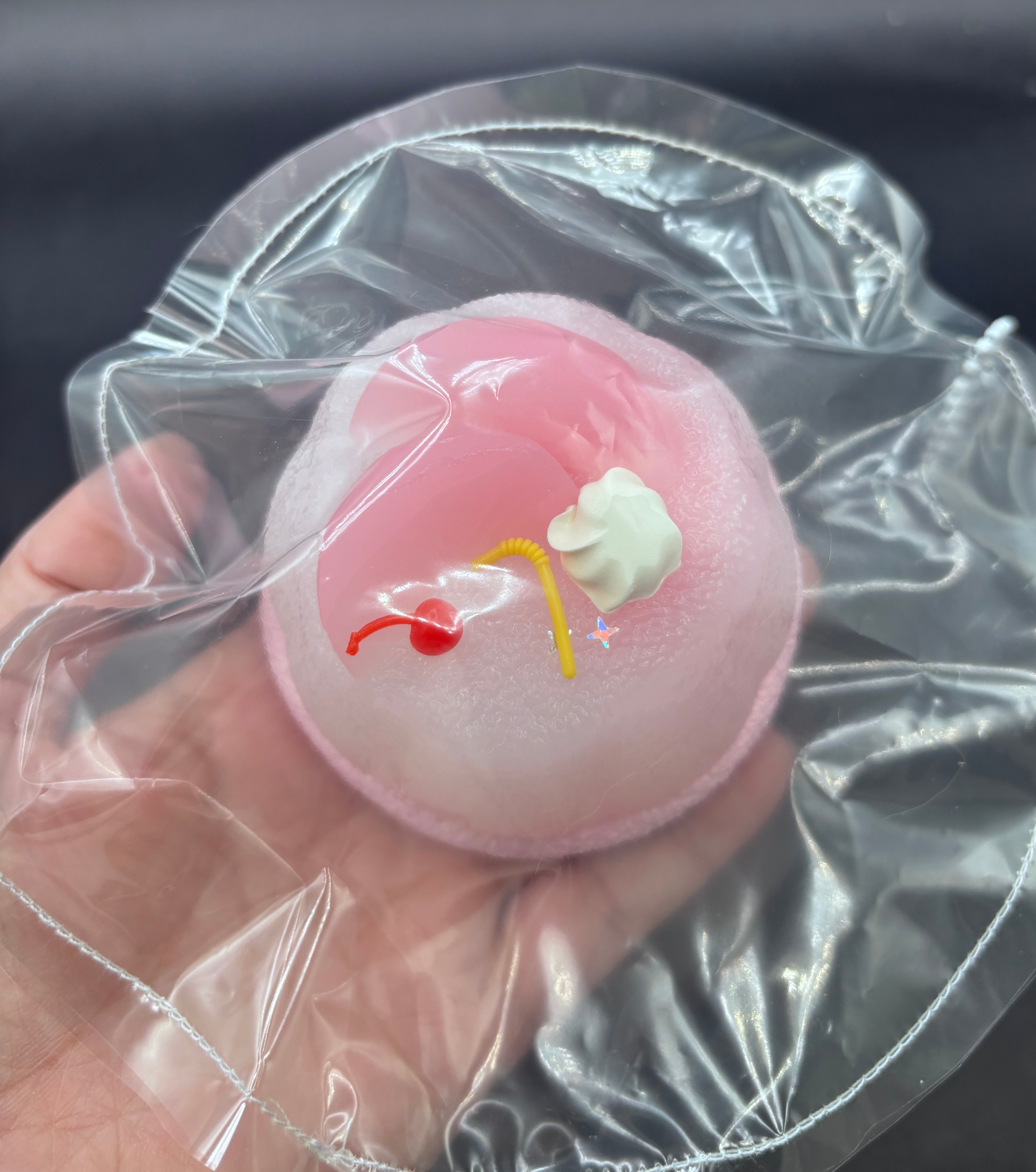 Peachy pudding cup- soft but mochi/matte taba like squishy